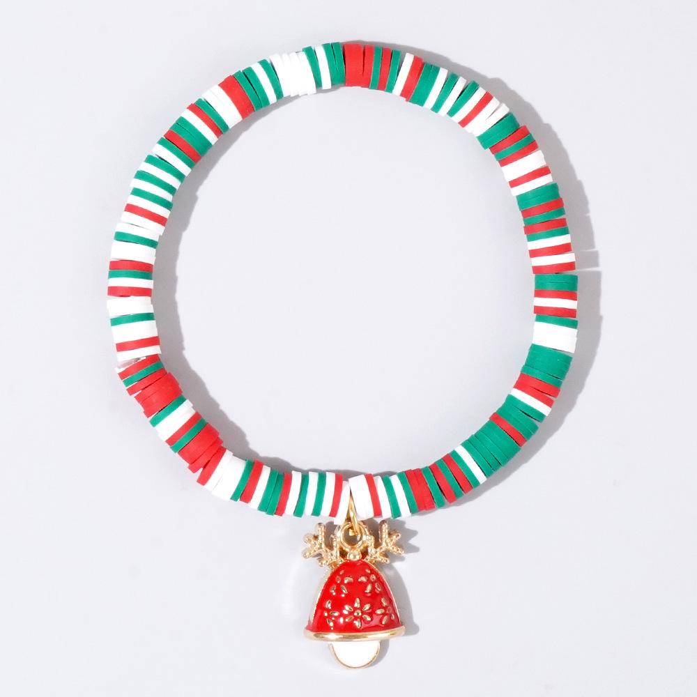 Women's Handmade Colorful Polymer Clay & Copper Bead Bracelet Set - Christmas Gift