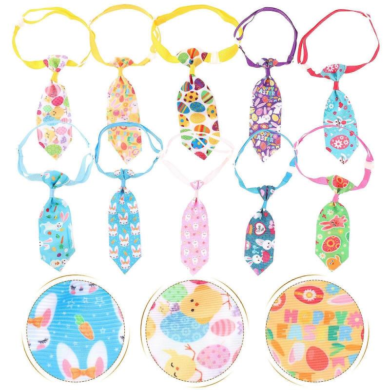 20 Stück Oster-Themen-Krawatten für Haustiere, verstellbare Größe, ideal für Osterpartys, einzigartige Dekoration