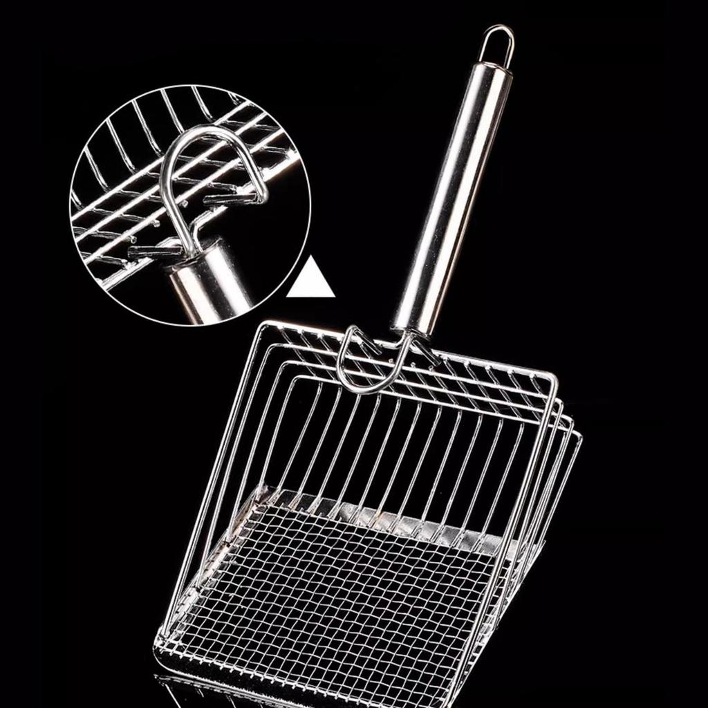 Cat Litter Scoop Sand Sifting Metal Kitty Pet Cleaning for Kittens