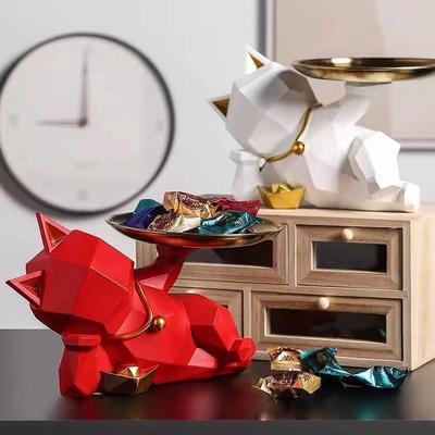 Original Light Luxury Geometrische Katzenablage Heimzubehör Wohnzimmer Küche Schlafzimmer TV-Schrank Heimtextilien