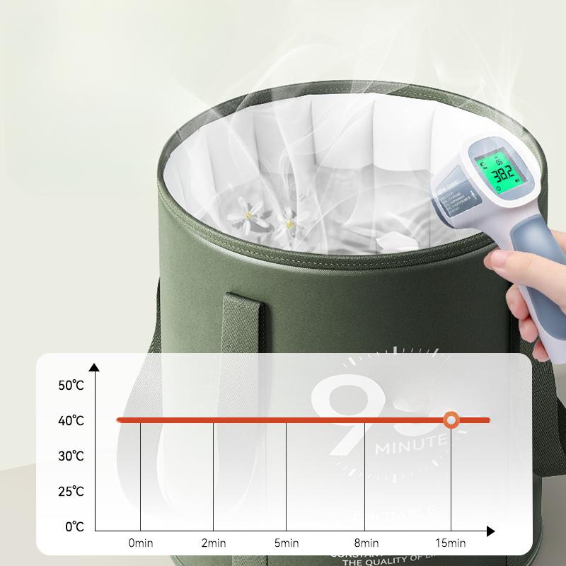Składana torba na stopy wysoka za łydkę domowy artefakt do kąpieli stóp miska do stóp izolowane wiadro do kąpieli stóp stała temperatura