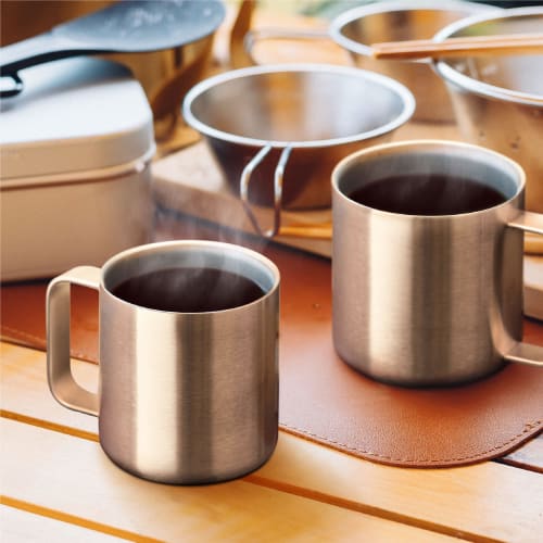 Atlas Dishwasher Safe All-Stainless Steel Vacuum Insulated Mug, 400ml, Large Size, Keeps Hot or Cold, Smooth Mouth, Perfect for Camping, ASMS-400MT