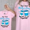 First Mothers Day Shirt, Matching Mom Baby Outfit, Mama 2026 Girl T-shirt, Boy New Mother Coffee Bottle Daughter Son Tee, Mommy Outfit