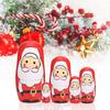 5pcs Christmas Handpainted Cute Wooden Matryoshka Dolls Russian Nesting Dolls Set Home Decoration(Small )
