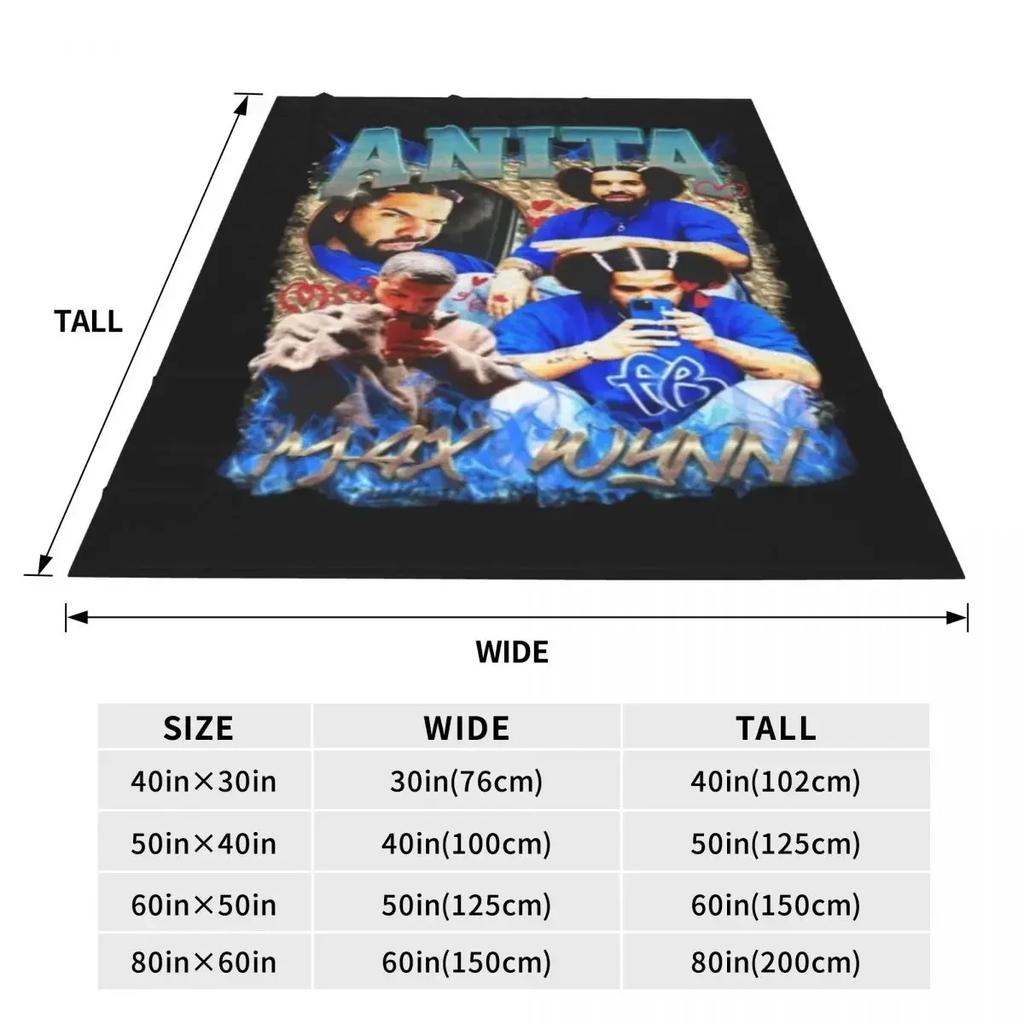 Drake Blankets Anita Max Wynn Album Travel Office Flannel Throw Blanket Super Warm Couch Chair Custom DIY Bedspread Gift