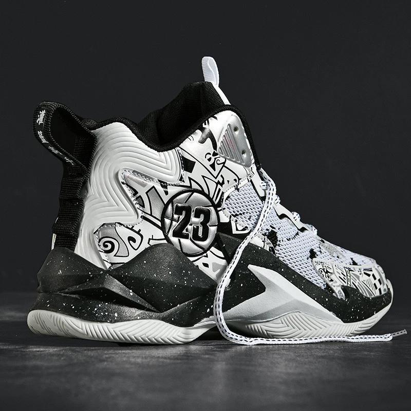 Fashion Men Basketball Shoes Field Training Sports Tennis Shoes 2024 New Male Sneakers Non Slip Luxury Basketball Shoes for Children