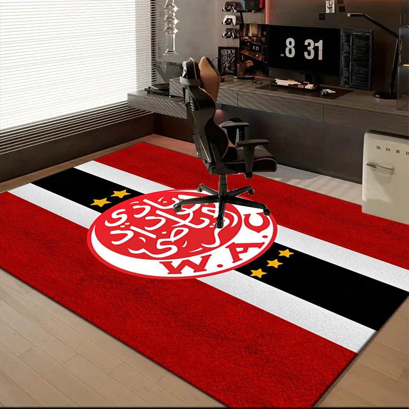 Fc Crest Design Printed Office Carpet Chair Cushion  Entryway Rug, Rugs for Living Room, Bedroom Christmas gifts