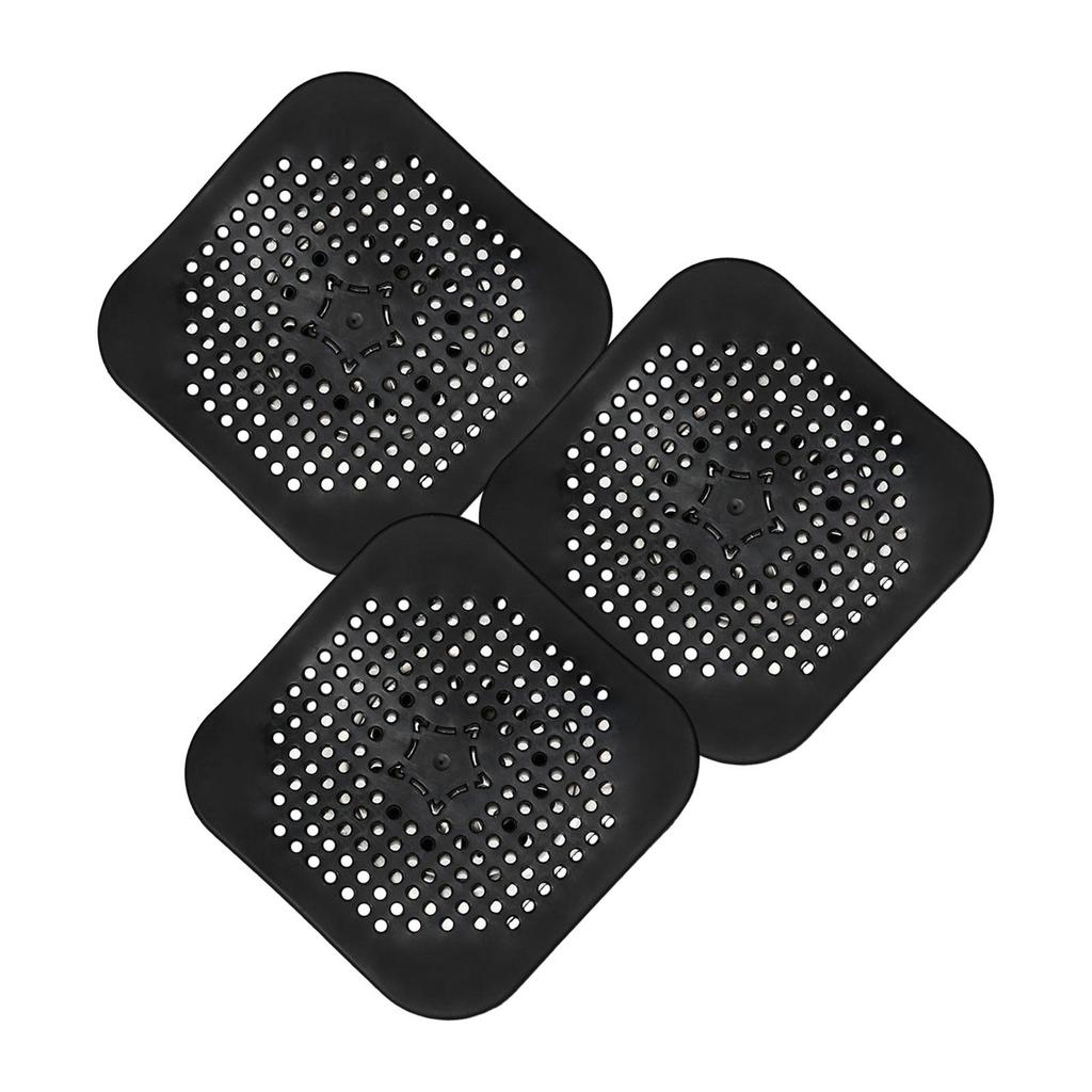 3Pcs Silicone Drain Cover Insulation Pads 14x14cm Folding Drain Protection Anti