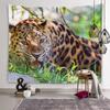 Tiger løveteppe Barneromsdekorasjon Dyreveggdekorasjon Tapetet Stue Soverom Sovesal Hjemmeinnredning