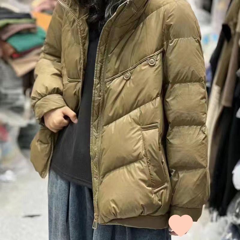 2025 Damen Koreanischer Stil Locker Übergröße Daunenmantel