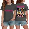 Korean Girl Group Kids Fashion Short Sleeve T-Shirt for Boys and Girls