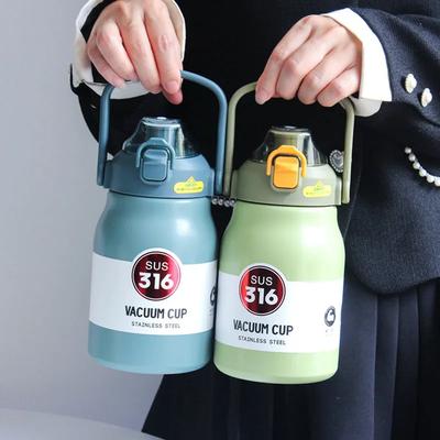 1,2L Velkokapacitní Termo Láhev na Vodu Nerezová Termo Láhev Přenosný Vakuový Hrnček Termoska Izolovaný Pohár Tumbler