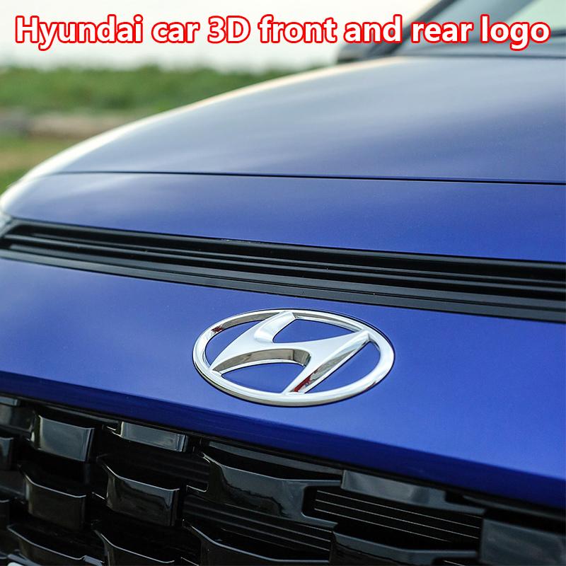 For Hyundai Tucson Elantra Accent Mistra Lafesta IX35 I20 1Pc Car Logo Front Bonnet Hood Rear Tail Trunk Emblem Auto Accessories NN3