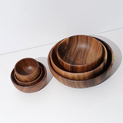 Holz-Salatschüssel, Mehrzweck-Lebensmittelaufbewahrung, wiederverwendbar, praktisches Obst-Holz-Servieren für das Restaurant