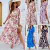 Women's Casual Dresses - Elegant Waist Hugging Dress Women Printed Spring Summer Temperament