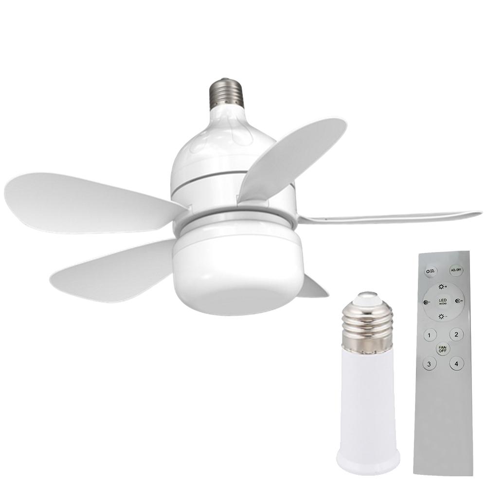 - Ventilador de teto moderno com controle remoto de luz LED (com extensor remoto)