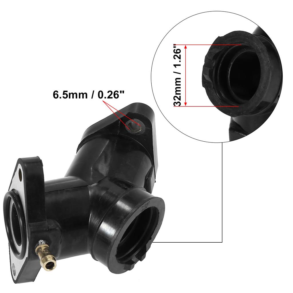Motoforti Carburetor Intake Adapter Connector Motorcycle 2UJ-13586-00-00 for Yamaha Virago 250 1995-2007
