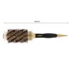 Portable Anion Anti static Round Hair Comb Salon Styling Brush Gold & Black (25mm)