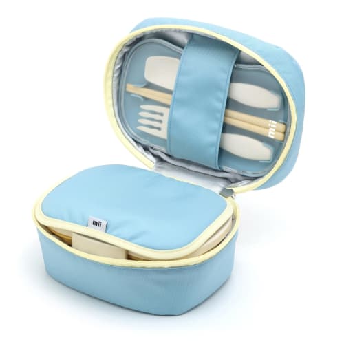 Mii Insulated Lunch Pouch, Blue, for Kids, Lunch Bag, Container, Kids