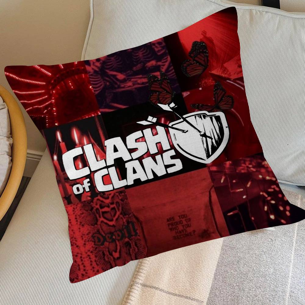 Game C-Clash-es R-royale Classic  Pillow Cover for Bedroom Room and Living Room Sofa Decorative Cushion Cover