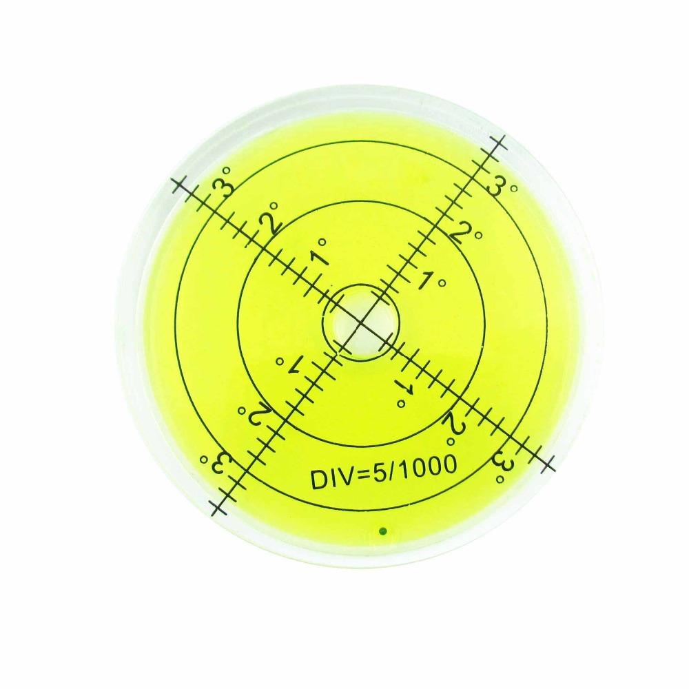 66*10mmHigh Accuracy Inclinometer Round Spirit Level Plastic Circular Horizontal Instrument Construction Machinery Level