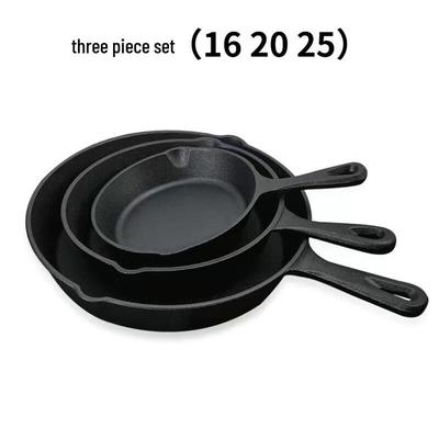 Wutuo 3-Piece Cast Iron Non-stick Frying Pan Set