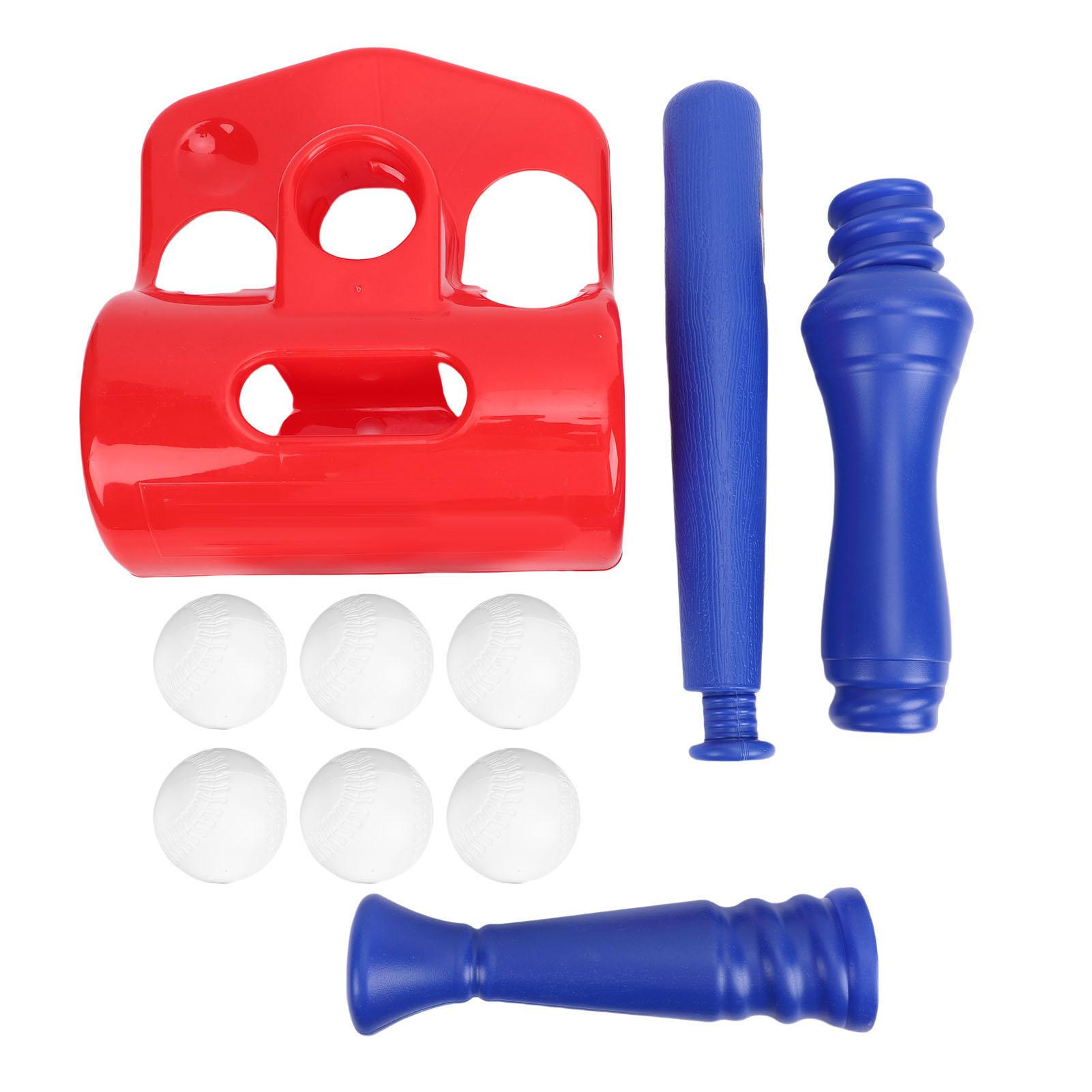 Children Tee Ball Set Ergonomic Design Kids Ball Pitching Machine Outdoor  for Practice Children Baseball Trainer Set