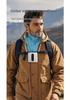 Portable High-Speed Waist Fan: USB Rechargeable, Strong Wind, Low Noise, Ideal for Outdoor High Heat.