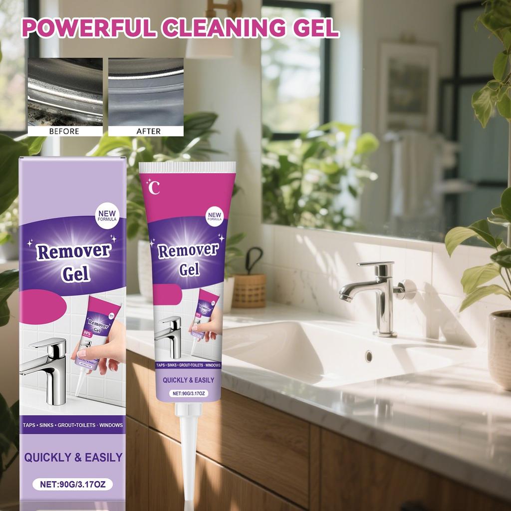Mold Gel, Cleaning Gel, Deeply Penetrates All Surfaces, Mold Stains On Washing Machine, Bathroom And Wall Tiles