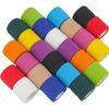 Colorful Self Adhesive Elastic Sports Bandage Wrap Joints Limbs Protection Athletic Injury Tape Compression Strap Medical Gauze