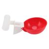10 Set Chicken Drinking Cup Automatic Water Drinker Big Red Plastic Bowl for Duck Bird Hen G3 4