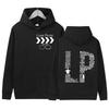 Liam Payne Marken-Buchstaben-Print Hoodie Herren Damen Lässig Herbst/Winter Mode Sweatshirt Retro Übergroßer Pullover Kapuzen-Streetwear