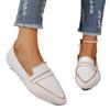 Casual Flat-soled Single Shoes Women's New Pointed-toed Fly-woven Large-size Casual and Comfortable One-pedal Doudou Single Shoes