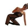 Sex Uniform Sexy Underwear Pure Crotch Stockings Seduction One-piece Perspective Suspender Sexy Large Size