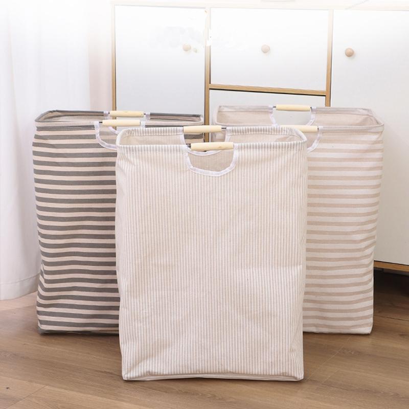 Foldable Large Capacity Laundry Storage Dirty Clothes Storage Basket with Handle Hamper Laundry Basket Bathroom Accessories