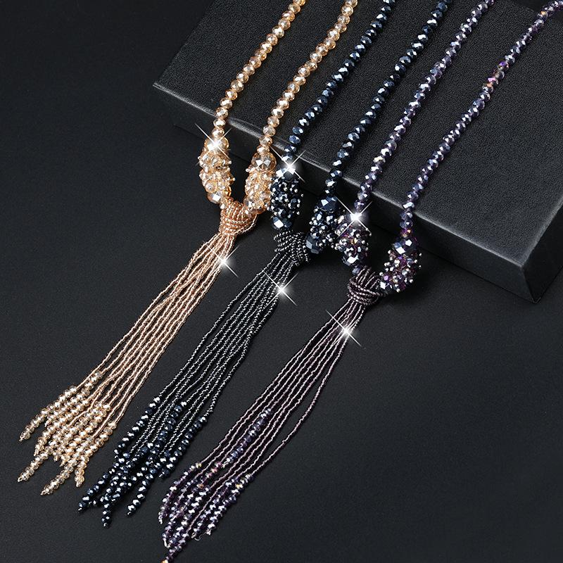 Geometric Pendant Necklace With Large And Small Squares