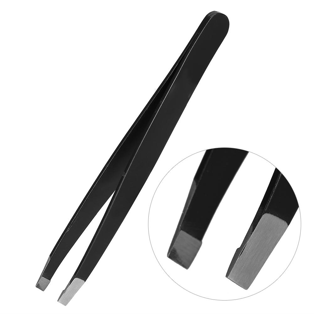 2Pcs/Set Stainless Steel Eyebrow Tweezers Facial Hair Removal Clips Makeup Beauty Tool