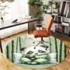 1PC Panda Bamboo Pillow Round Chair mat Area Rug - Non-Slip, Floor Mat for Office, Bedroom, home decor Christmas Gift c0528096