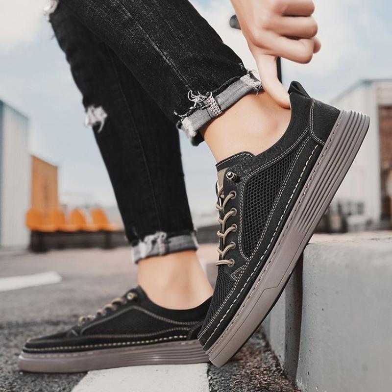 Fashion Man Shoe Breathable Minimalist Khaki Plain Legitimate Designer Luxury Sneakers Classic Original Walking Casual Shoes for Men