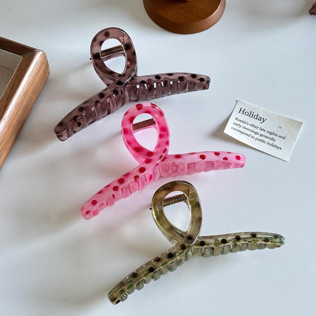 Eleganckie Koreńskie Duże Kropki Spinka do Włosów z Szykowanym Modnym Wzorem Dla Kobiet