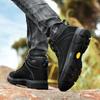 Men Winter Snow Boots lace up Ultra Warm Men Hiking Boots outdoor Leather High Top Men's Boots Outdoor men Sneakers