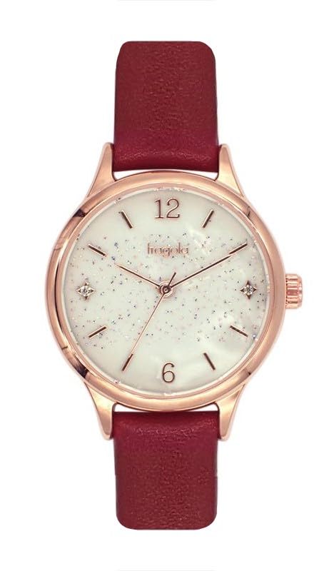 

[Follow] Watch Fragola Glitter Watch N03022A-1 RD Women s Red