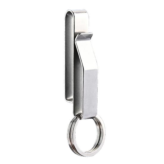 Belt Key Clip Keychain Clip Rustproof Corrosion Resistant Lightweight Reusable Tactical Belt Key Holder with Key Rings