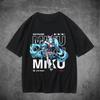 Hatsune Miku Y2k Top Fashion New Women's Men's T-shirts Casual T-shirts Printed Oversized Y2k Various Sizes Street T-shirts Printed