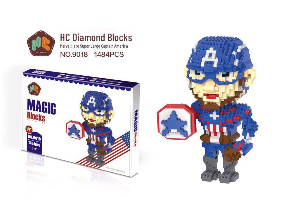 Classic Game Dinosaur Shape Building Blocks - Yoshi & Mario