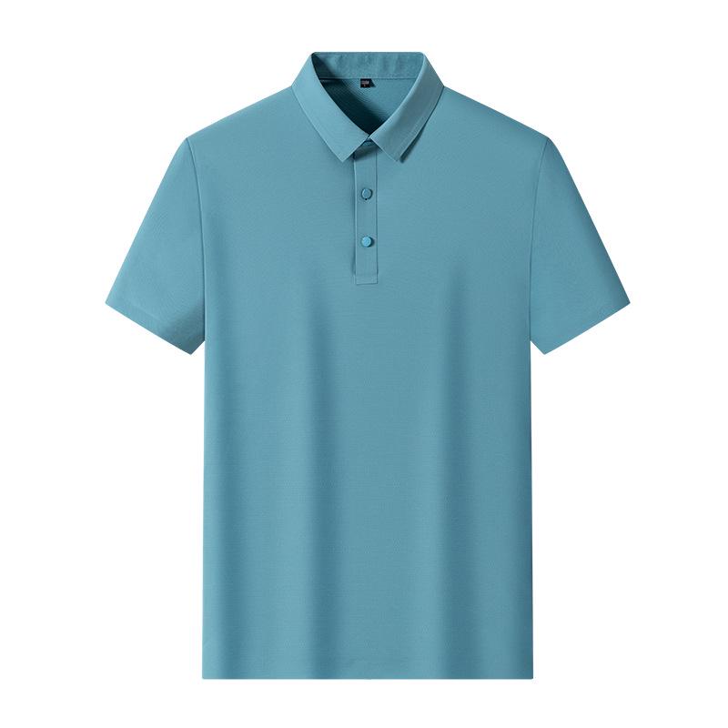 Cămașă Polo Bărbați Dongyu din Mătase de Gheață Fără Cusături - Tricou Casual de Vară cu Guler