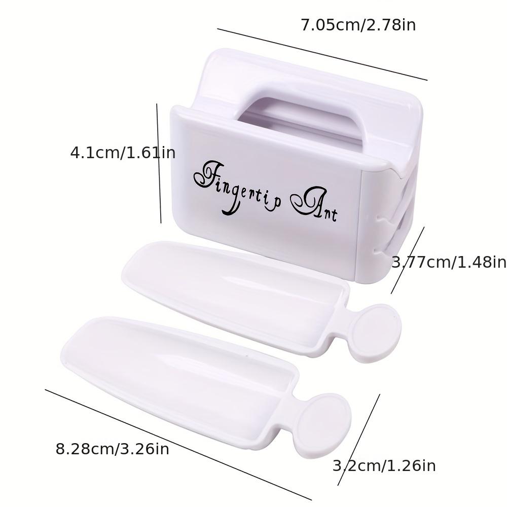 Set of 2 Portable Dip Powder Nail Art Kits, Including a Complete Manicure Set with a Recycling Tray And a Soft Dust Brush for Nail Care