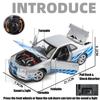 2024 1/24 Nissan Skyline GTR R34 JDM FDJ 35GT-RR Silvia S15 LBWK Racing Car Diecast Metal Rally Miniature Gift for Kid Boy Collection