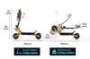 YUME X11+ Adult Electric Scooter, Hydraulic Brake + Electronic Brake, BMS, Wide Tire, 3000W Dual Motor, IP 54