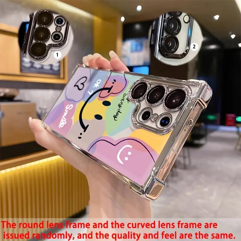 Fresh Healing Ins Wind Macaron Smiley Face Love Mobile Phone Case iPhone14/15promax Protective Case